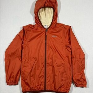 REI Co-Op Kids Unisex Orange Hooded Zip Windbreaker Size M 10/12